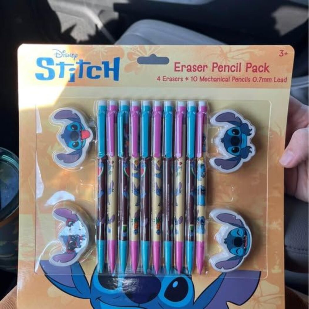 Disney Stitch Eraser Pencil Pack